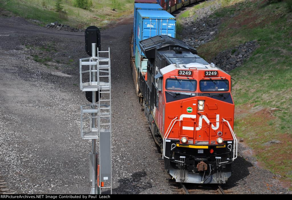 Eastbound stack train